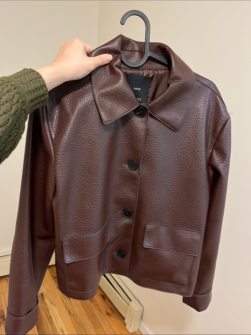 Mango Dark Burgundy/Brown Jacket